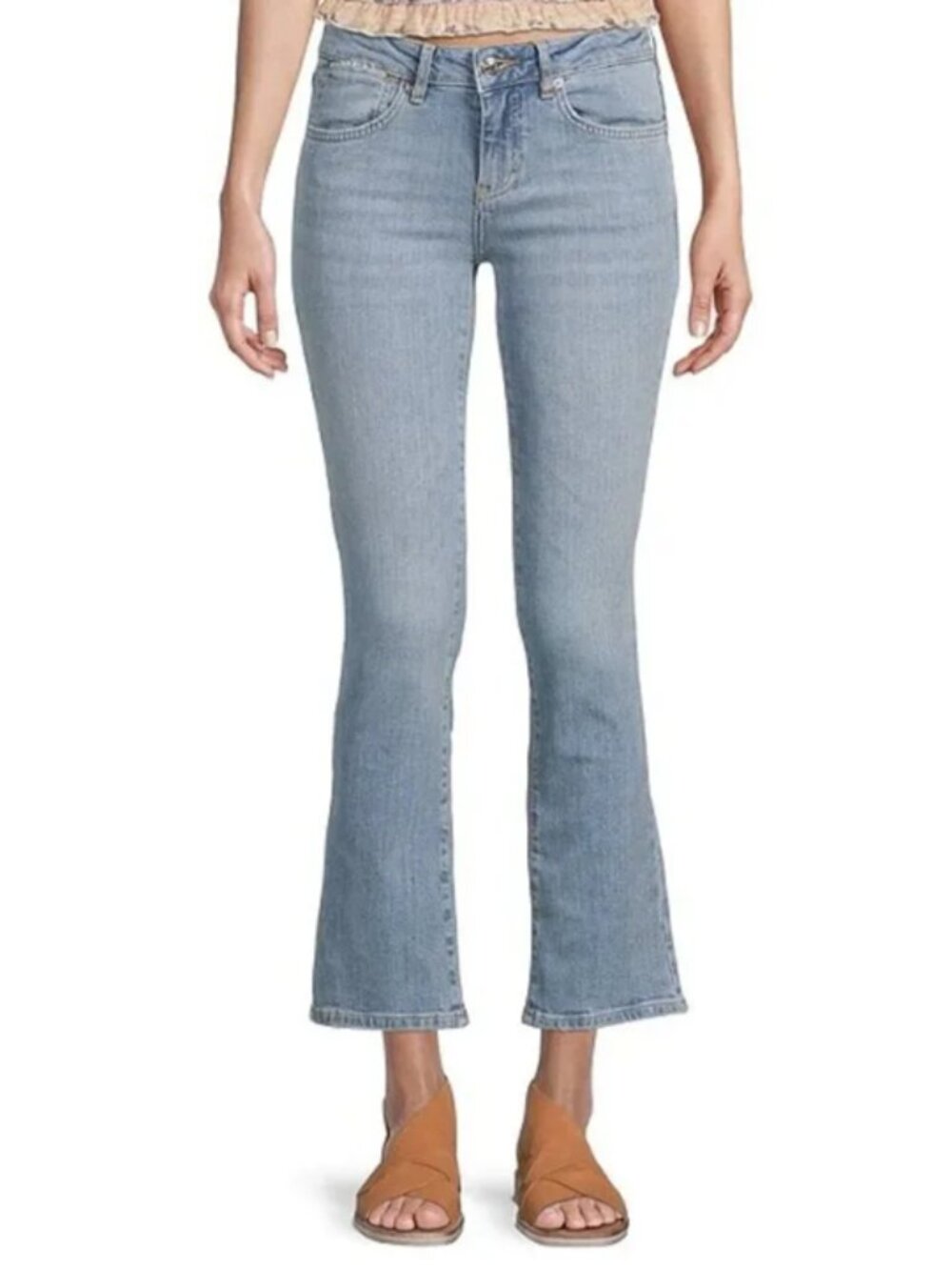 We The Free | Liv Crop Flare Jeans Light Wash Sz 29